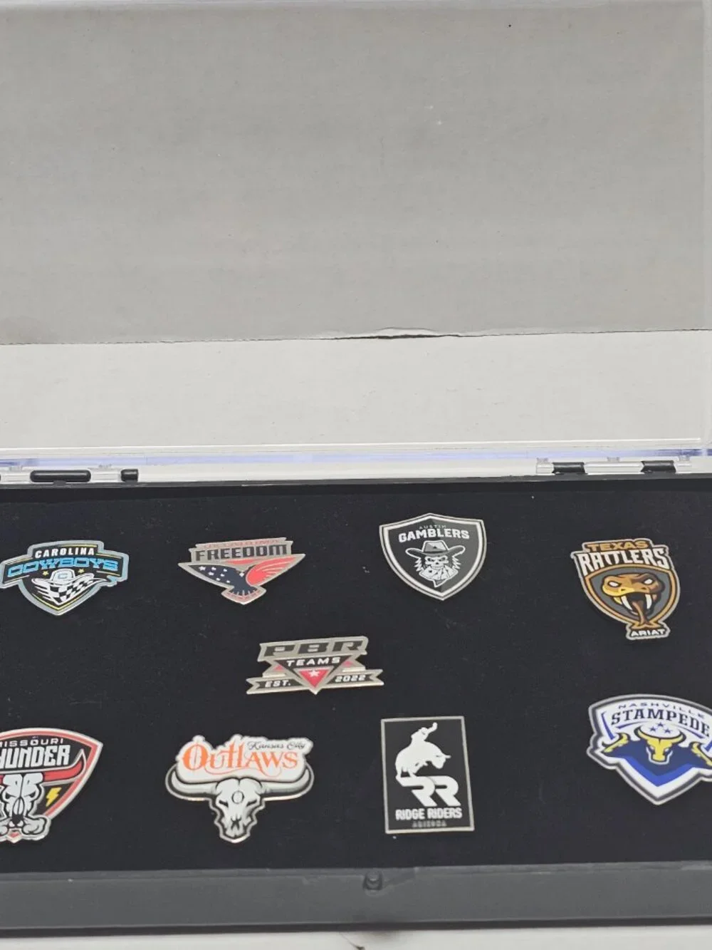 Exclusive Team PBR set of 9 Lapel/ Hat Pins Professional Bull Riding Teams Rodeo
